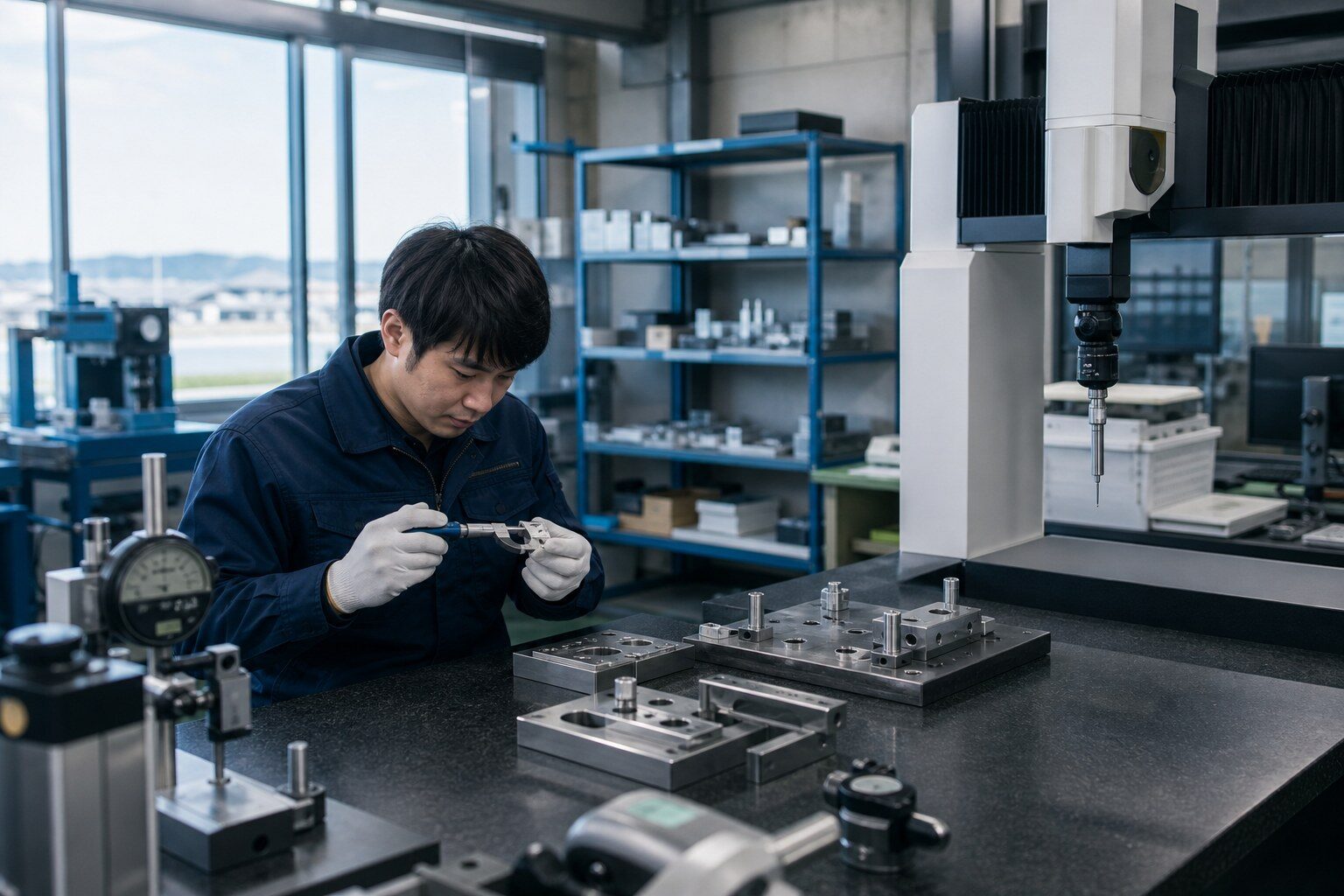 三次元測定機による徹底した品質管理